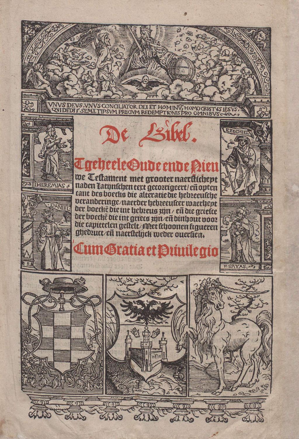 Title page of the Vorsterman Bible from nbg Bijbels Digitaal